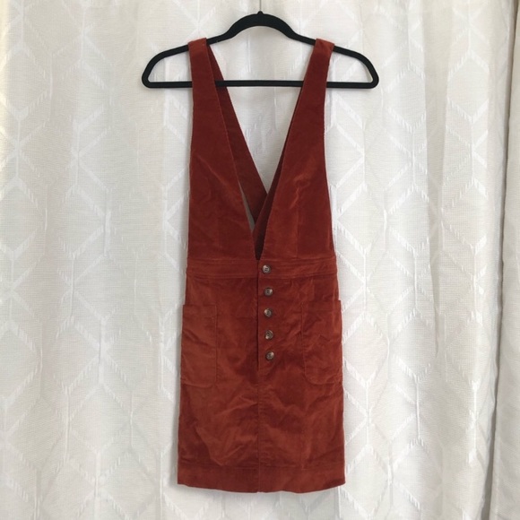 Free People Burnt Orange Overall Dress - Picture 4 of 4
